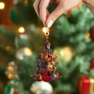 Rockin’ Around The Guitar Christmas Tree Ornament